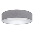 Brilagi - Plafoniera LED dimmerabile VELVET SMART VARI LED/36W/230V 3000-6500K Ø 55 cm grigia + telecomando