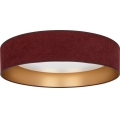 Brilagi - Plafoniera LED dimmerabile VELVET SMARTIX LED/36W/230V 3000-6000K Ø 55 cm vino/oro Wi-Fi Tuya Beacon + telecomando