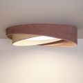 BRILAGI - Plafoniera LED dimmerabile VELVET TWIST LED/36W/230V 3000-6000K Ø 65 cm Wi-Fi Tuya Beacon rosa/crema + telecomando