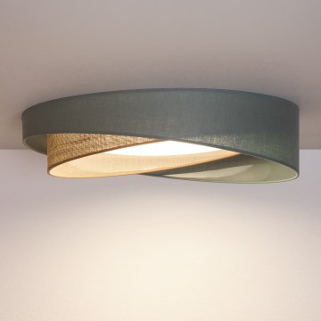 BRILAGI - plafoniera LED dimmerabile VELVET TWIST LED/36W/230V 3000-6000K Ø 65 cm Wi-Fi Tuya Beacon verde/beige + telecomando