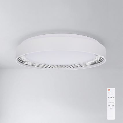 Brilagi - Plafoniera dimmerabile a LED WALDO LED/48W/230V 3000-6500K Ø 40 cm bianco/argento + telecomando