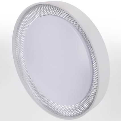 Brilagi - Plafoniera dimmerabile a LED WALDO LED/48W/230V 3000-6500K Ø 40 cm bianco/argento + telecomando