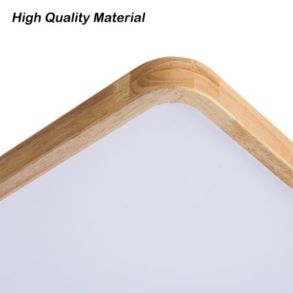 Brilagi - Plafoniera LED dimmerabile WOODLINE SQUARE LED/80W/230V 3000-6000K rovere 60x60 cm + telecomando