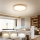 Brilagi - Plafoniera LED dimmerabile WOODROUND LED/30W/230V 3000–6000K Ø 40 cm in legno CRI 90 + telecomando