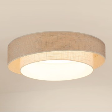 Brilagi - Plafoniera LED DOVER SHINE LED/26W/230V diametro 60 cm grigio/color crema