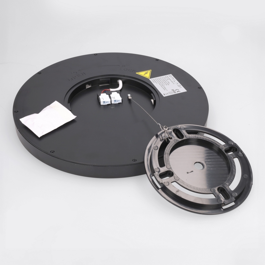 Brilagi - Plafoniera LED ESTELA LED/18W/230V Ø 30 cm nera