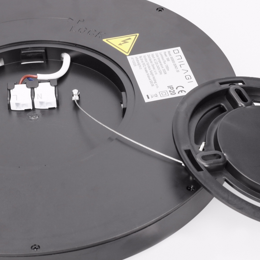 Brilagi - Plafoniera LED ESTELA LED/18W/230V Ø 30 cm nera