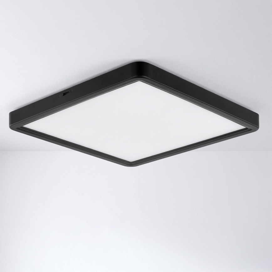 Brilagi - Plafoniera LED ESTELA SQUARE LED/24W/230V 31x31 cm nera