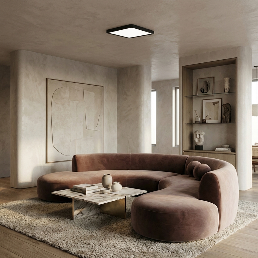 Brilagi - Plafoniera LED ESTELA SQUARE LED/24W/230V 31x31 cm nera