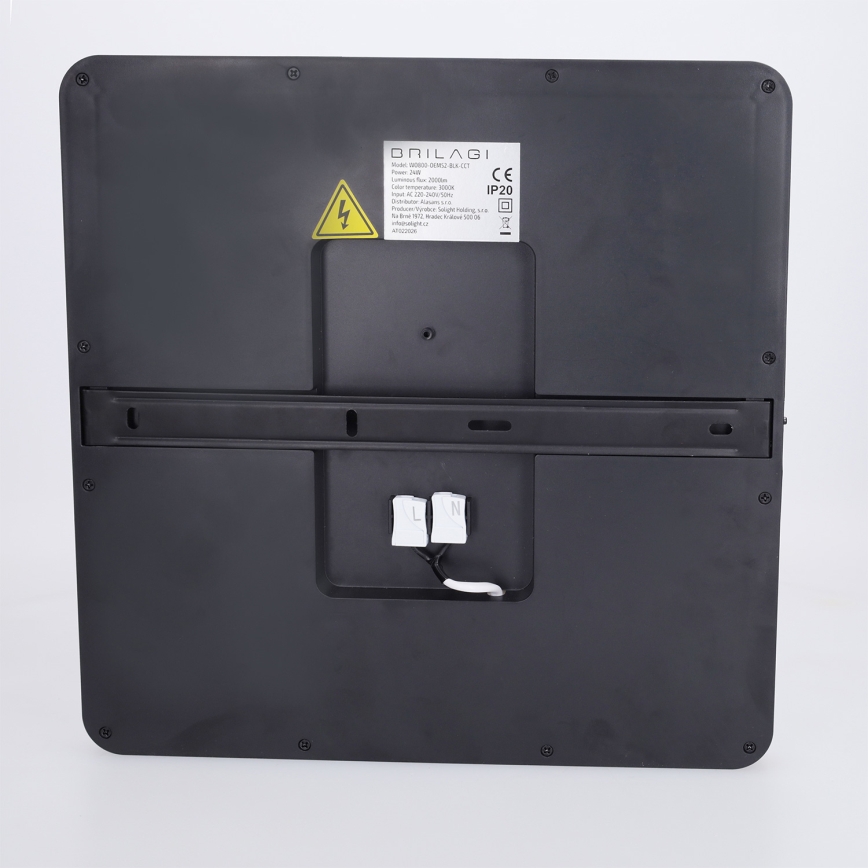 Brilagi - Plafoniera LED ESTELA SQUARE LED/24W/230V 31x31 cm nera