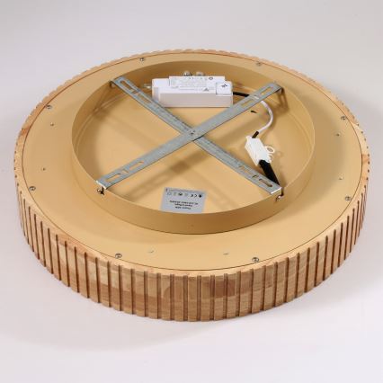 Brilagi - Plafoniera LED FALCON WOOD MODERN LED/30W/230V 3000/4000/6000K Ø 45 cm in legno