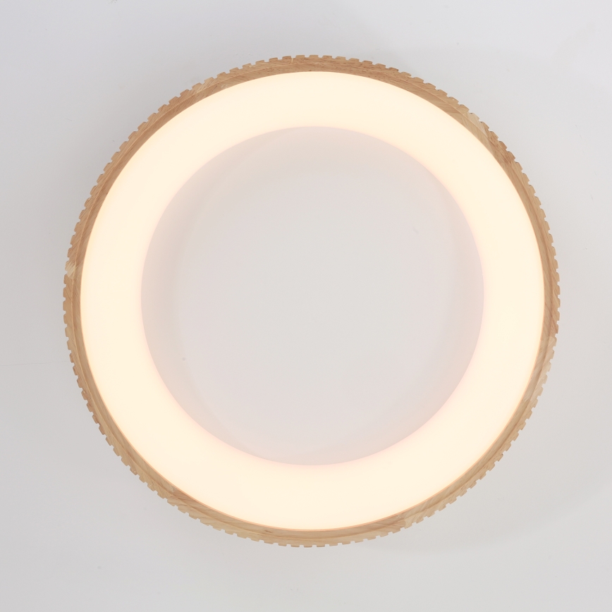 Brilagi - Plafoniera LED FALCON WOOD MODERN LED/40W/230V 3000/4000/6000K Ø 60 cm in legno