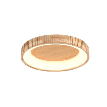 Brilagi - Plafoniera LED FALCON WOOD MODERN LED/40W/230V 3000/4000/6000K Ø 60 cm legno