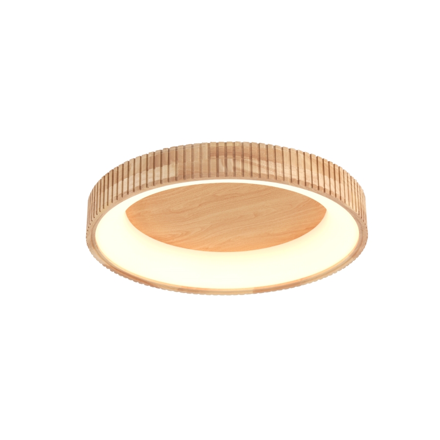 Brilagi - Plafoniera LED FALCON WOOD MODERN LED/40W/230V 3000/4000/6000K Ø 60 cm legno