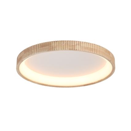 Brilagi - Plafoniera LED FALCON WOOD MODERN, 60W, 230V, 3000/4000/6000K, Ø 80 cm, finitura in legno