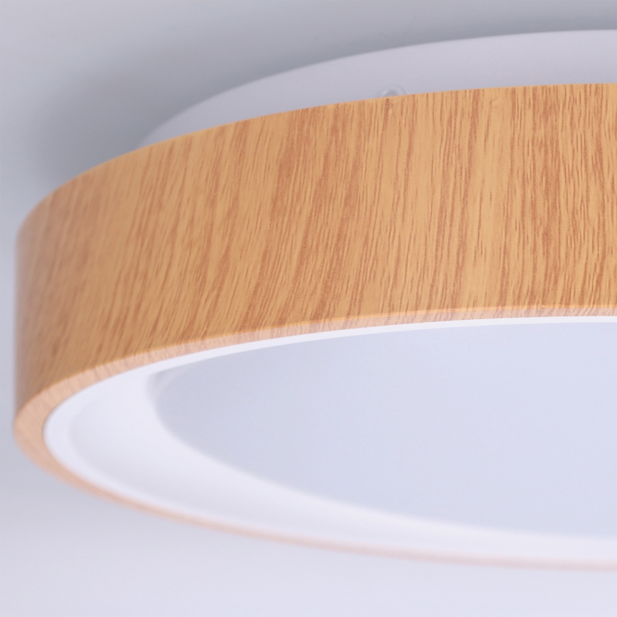 Brilagi - Plafoniera LED FLOCO LED/24W/230V Ø 30 cm, finitura legno/bianco