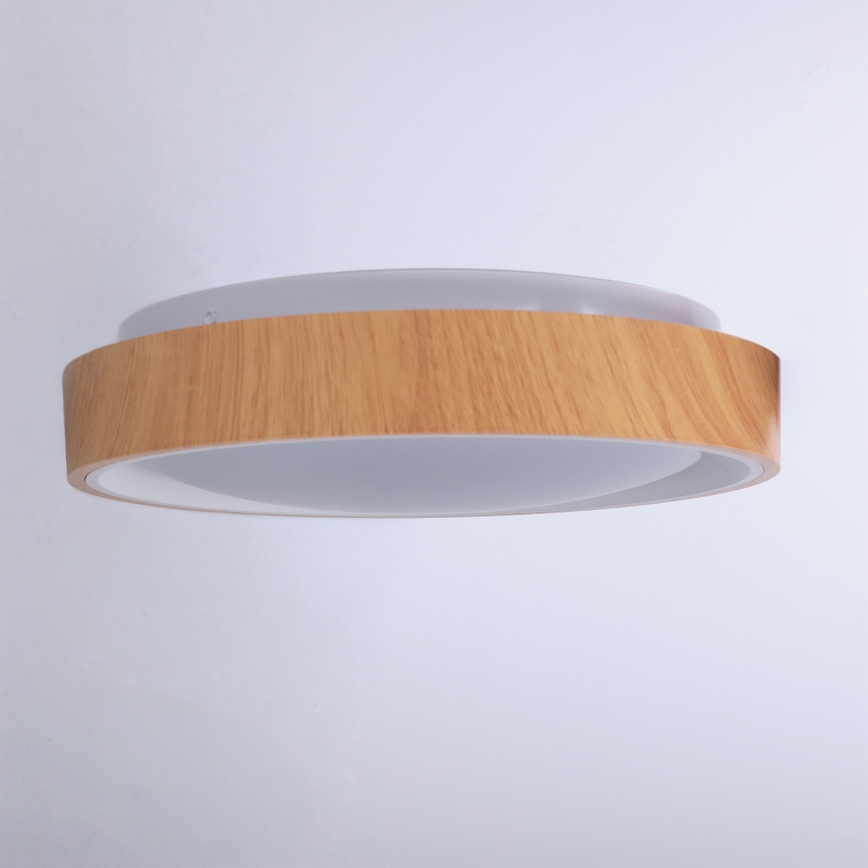 Brilagi - Plafoniera LED FLOCO LED/24W/230V Ø 30 cm, finitura legno/bianco