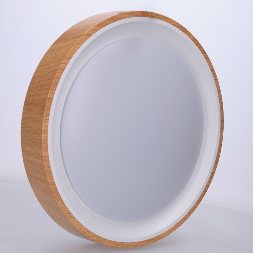 Brilagi - Plafoniera LED FLOCO LED/24W/230V Ø 30 cm, finitura legno/bianco