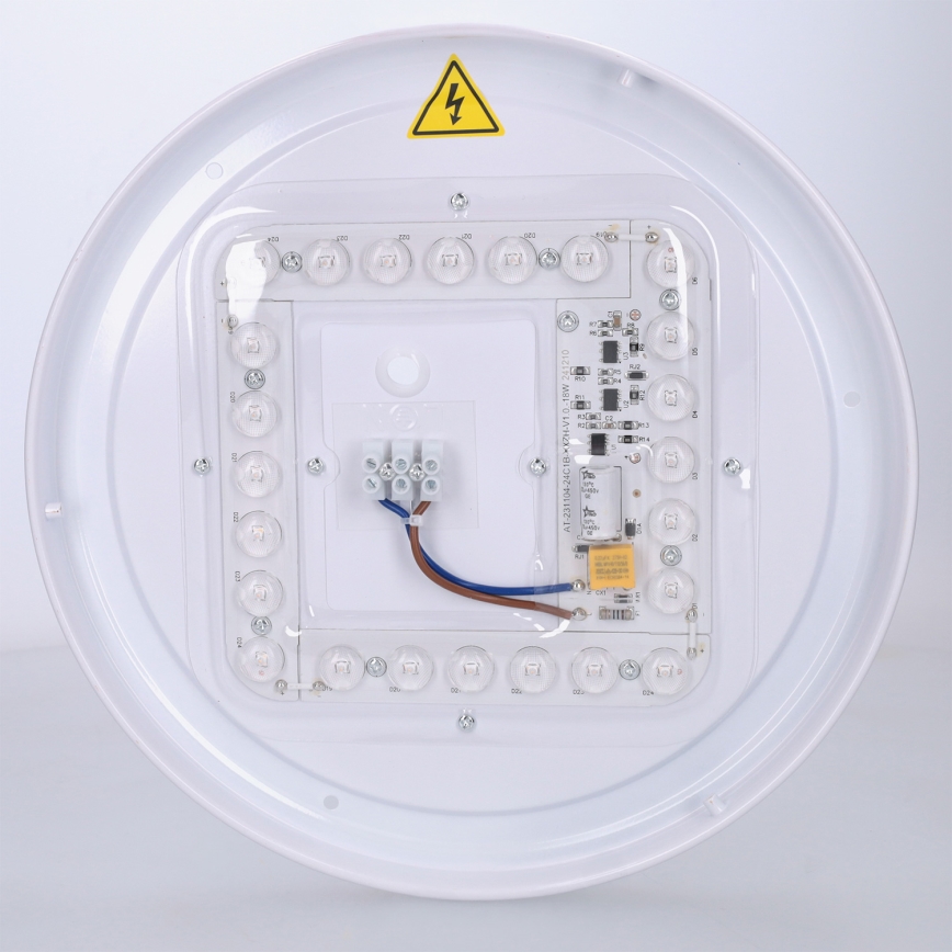 Brilagi - Plafoniera LED FLOCO LED/24W/230V Ø 30 cm, finitura legno/bianco