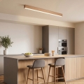 BRILAGI - Plafoniera LED GARDALINE LED/108W/230V 120 cm rovere