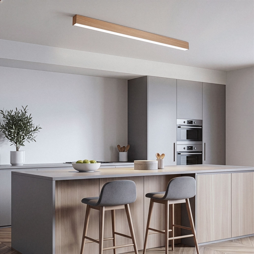 BRILAGI - Plafoniera LED GARDALINE LED/108W/230V 120 cm rovere