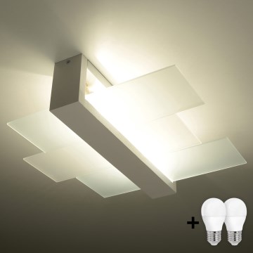 Brilagi - Plafoniera LED HERA 2xE27/7,5W/230V bianca