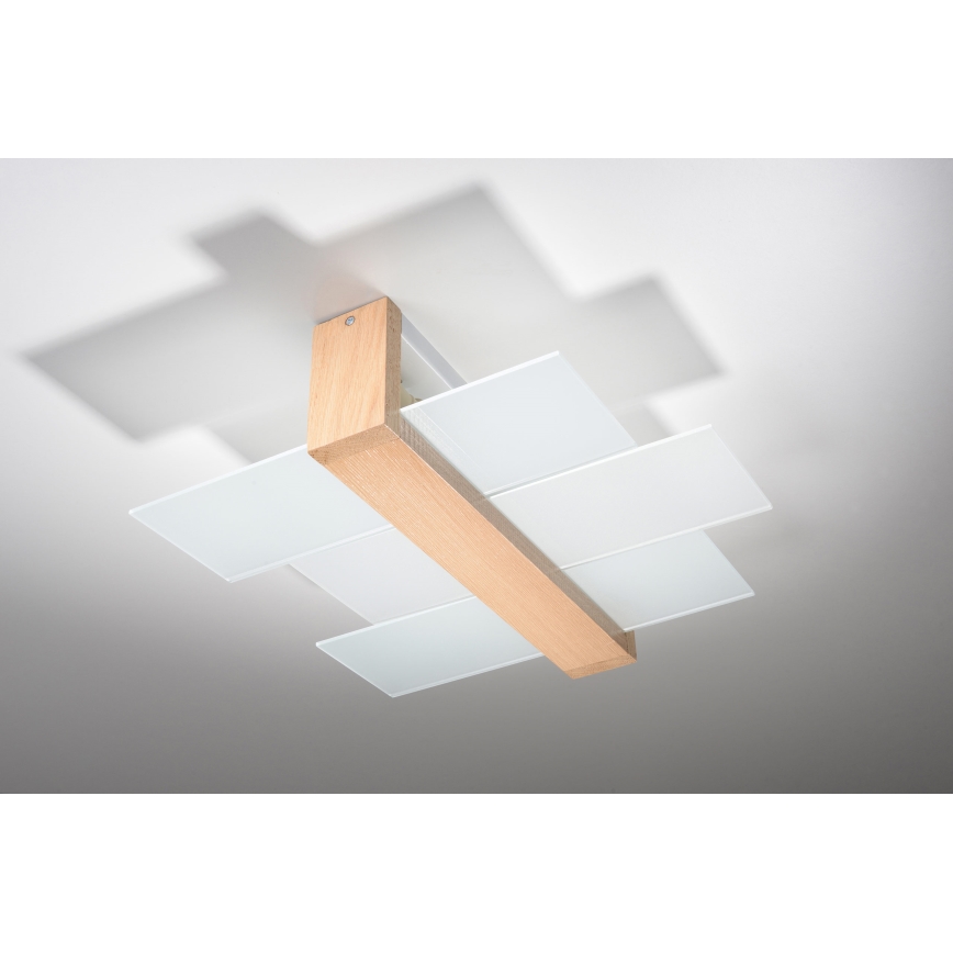Brilagi -  Plafoniera LED HERA 2xE27/7,5W/230V legno