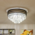 Brilagi - Plafoniera LED in cristallo VELURE 5xE14/40W/230V Ø 46 cm nera