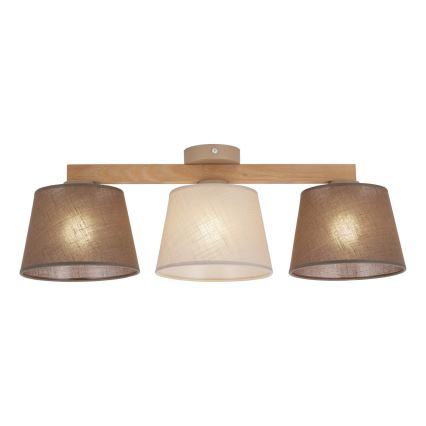 BRILAGI - Plafoniera LED LATTE SABIA 3xE27/15W/230V pino/misto