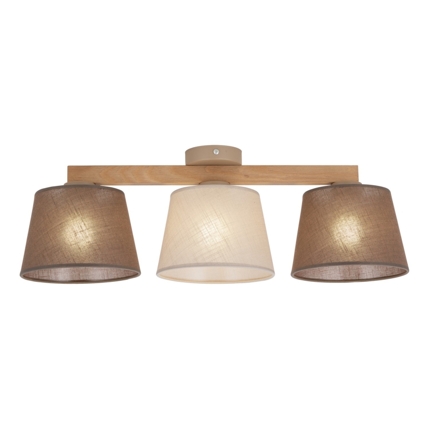 BRILAGI - Plafoniera LED LATTE SABIA 3xE27/15W/230V pino/misto
