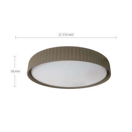 Brilagi - Plafoniera LED LUCIA 24W/230V Ø 31 cm taupe
