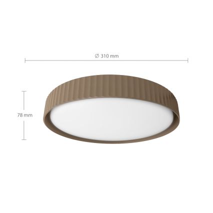 Brilagi - Plafoniera LED LUCIA LED/24W/230V Ø 31 cm marrone