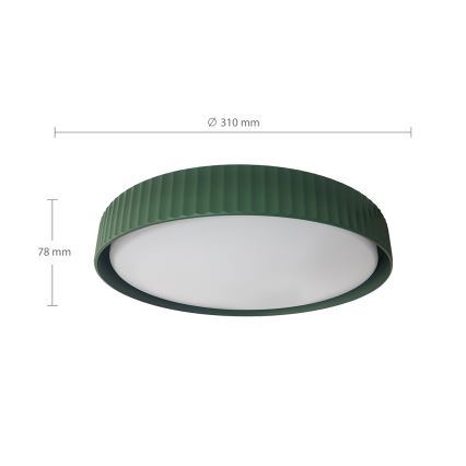 Brilagi - Plafoniera LED LUCIA LED/24W/230V Ø 31 cm verde