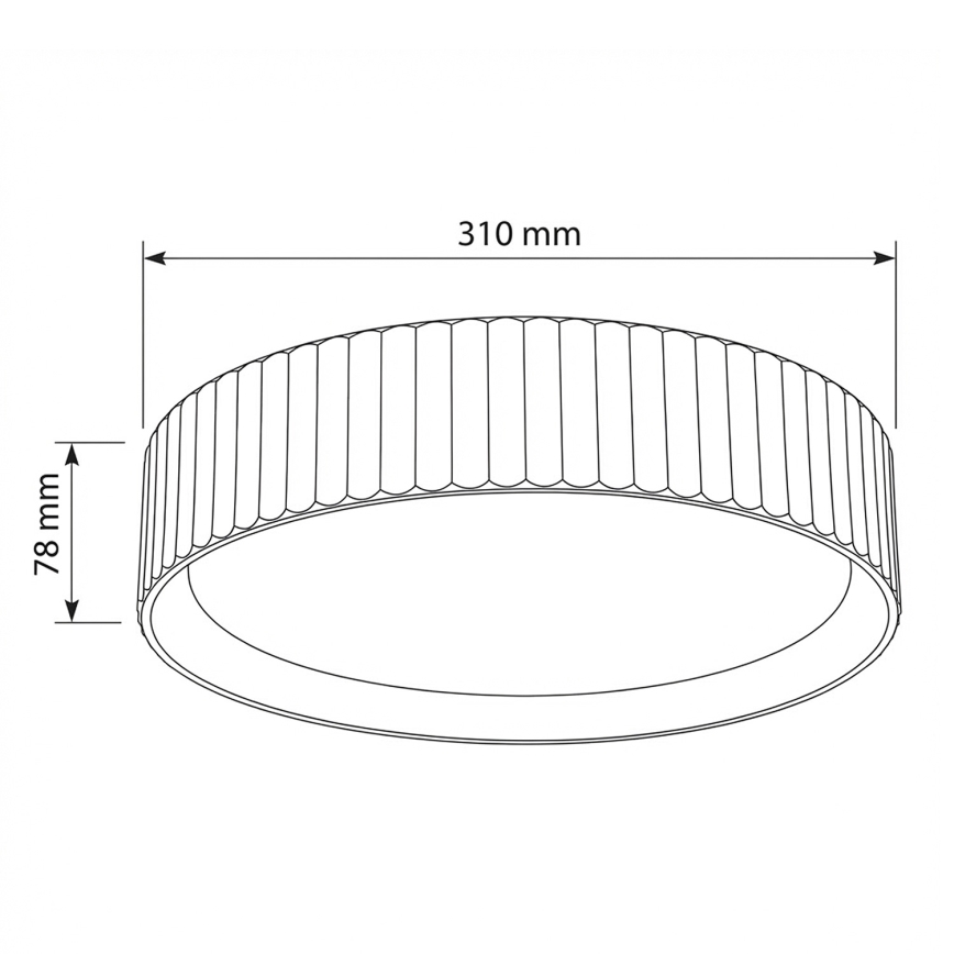 Brilagi - Plafoniera LED LUCIA LED/24W/230V Ø 31 cm verde