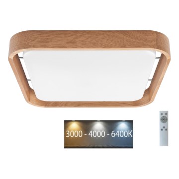 Brilagi - Plafoniera LED MANAROLA CUBIC LED/24W/230V 3000-6500K quercia + +TC