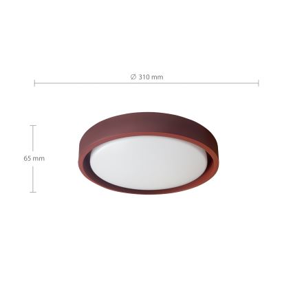 Brilagi - Plafoniera LED MATTEO LED/24W/230V Ø 31 cm rossa