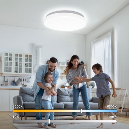 Brilagi - Plafoniera LED MILKY WAY LED/24W/230V 3000/4000/6500K Ø 38 cm