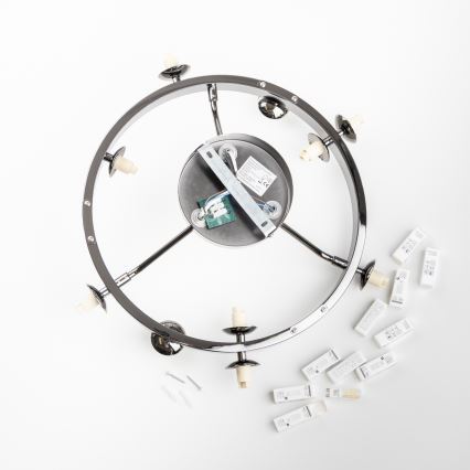 Brilagi - Plafoniera LED MILLA 10xG9/3W/230V nero cromato/fumé