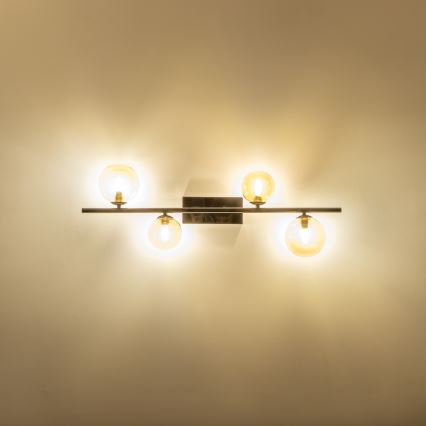Brilagi - Plafoniera LED MILLA 4xG9/3W/230V nero cromato/oro