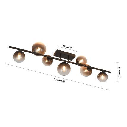 Brilagi - Plafoniera LED MILLA 7xG9/3W/230V marrone/marrone fumé