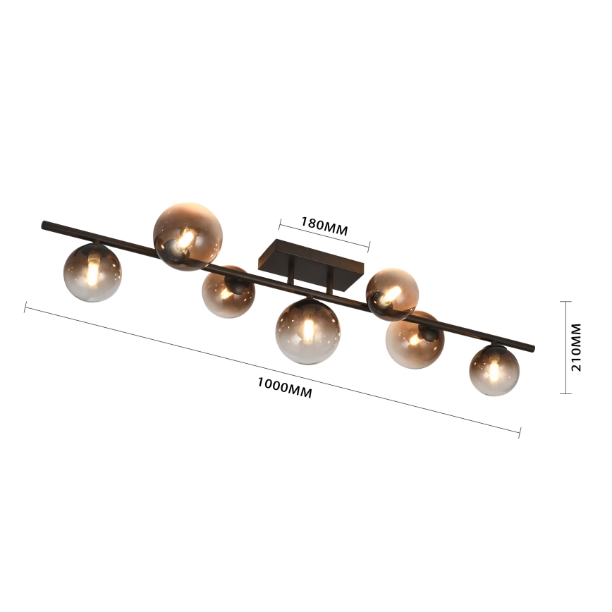 Brilagi - Plafoniera LED MILLA 7xG9/3W/230V marrone/marrone fumé