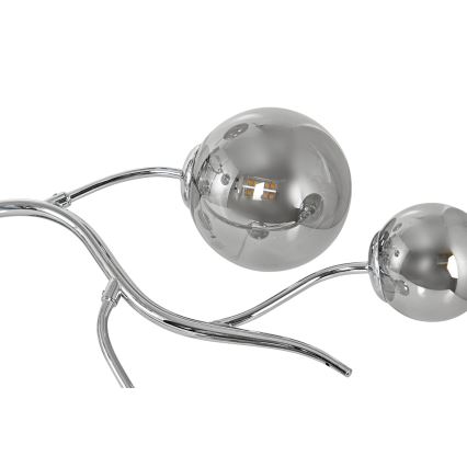 Brilagi - Plafoniera LED MISTEL 9xG9/3W/230V cromo nero/fumé