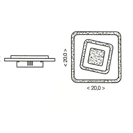 Brilagi - Plafoniera LED MODERN MINI/32W/230V 3000/4000/6000K