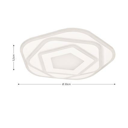 Brilagi - Plafoniera LED dimmerabile MODERN MINI LED/53W/230V 3000-6000K Ø 30 cm + telecomando