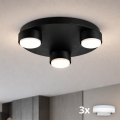 Brilagi - Plafoniera LED MONO 3xGX53/30W/230V Ø 30 cm nera