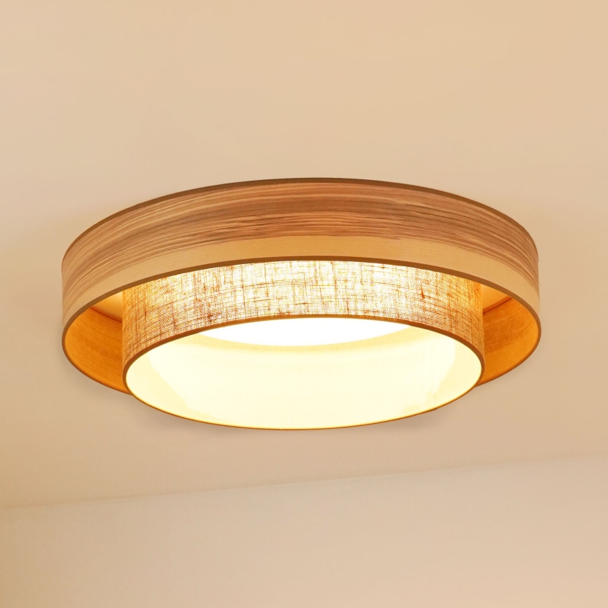 Brilagi - Plafoniera LED MONTANA BOHO LED/26W/230V diametro 60 cm marrone