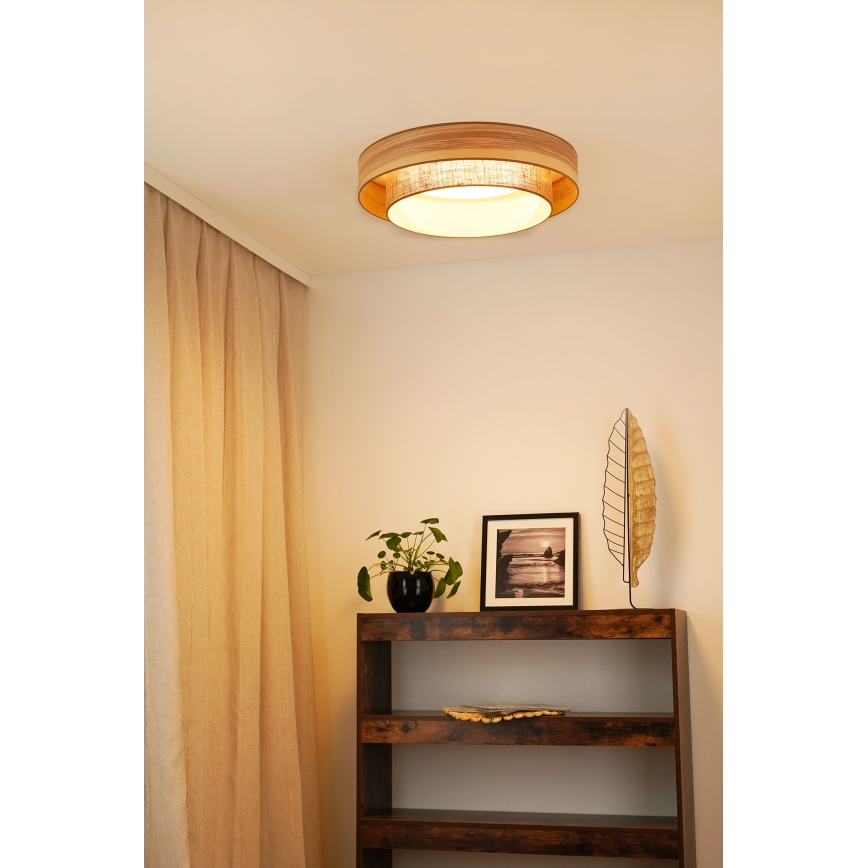 Brilagi - Plafoniera LED MONTANA BOHO LED/26W/230V diametro 60 cm marrone