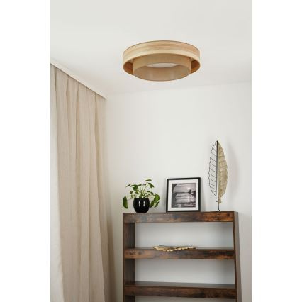 Brilagi - Plafoniera LED MONTANA BOHO LED/26W/230V diametro 60 cm marrone