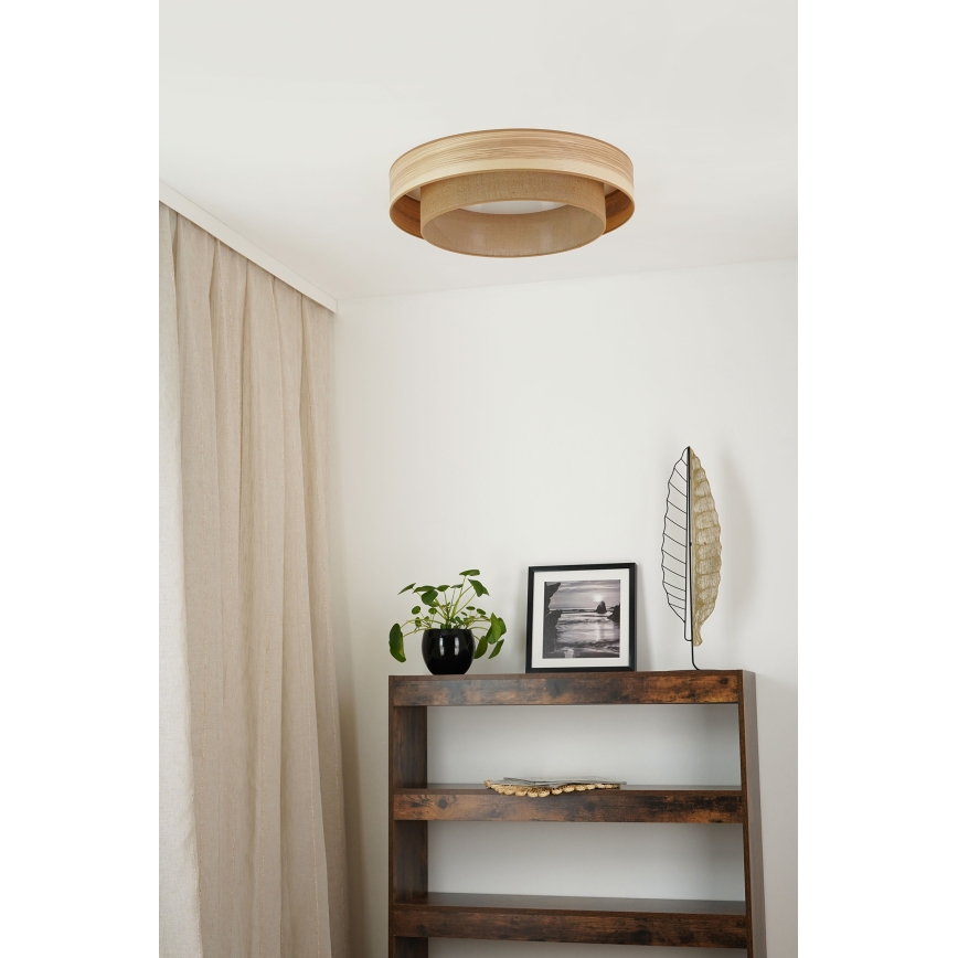 Brilagi - Plafoniera LED MONTANA BOHO LED/26W/230V diametro 60 cm marrone