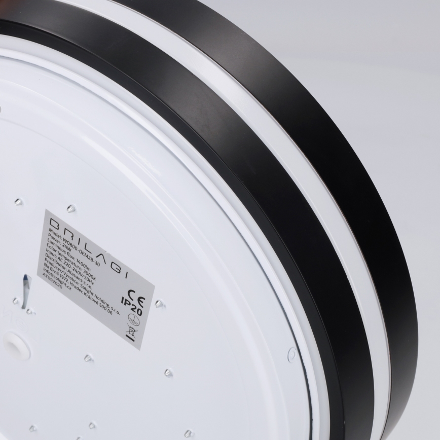 Brilagi - plafoniera LED NAOMI LED/24W/230V Ø 28,5 cm nero